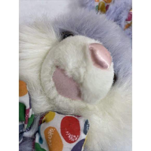Goffa Purple Rabbit Plush Jellybean Bowtie with Tag 16 in - Picture 12 of 16
